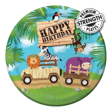 Safari Adventure 9in Plt 8ct