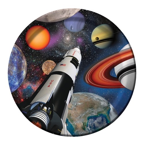 Space Blast 9in Plate 8ct