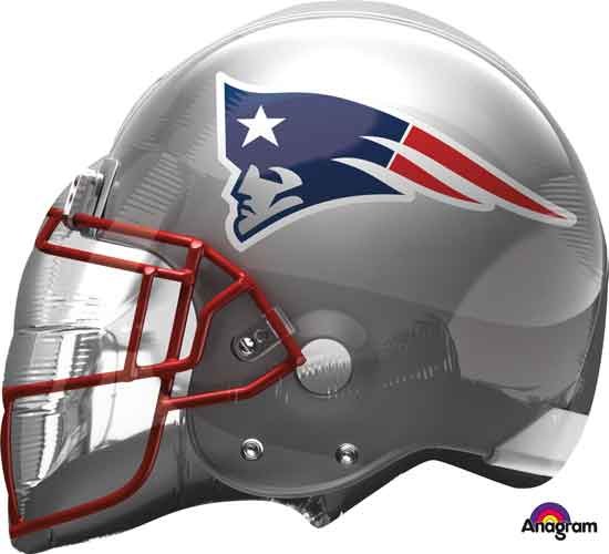 Sports, Football Patriots Helmet Shape • Jumbo 21" Mylar Helium Balloon