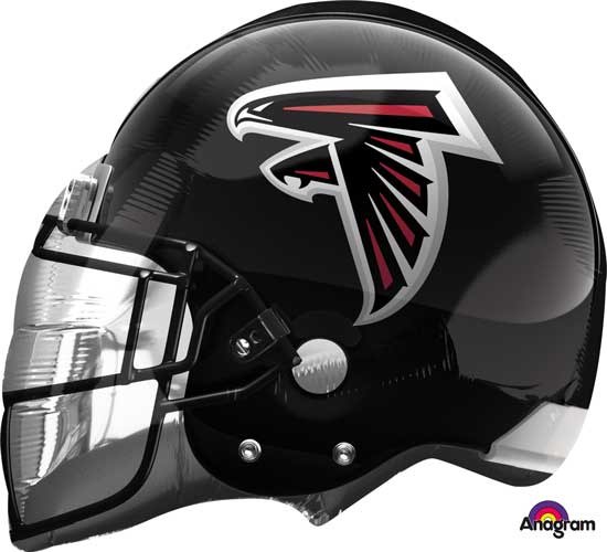 Sports, Football Falcons Helments Shape • Jumbo 21" Mylar Helium Balloon