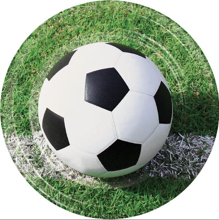 Sports Fan Soccer 9in Plates