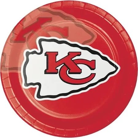 NFL Chiefs Plates 9" 8ct