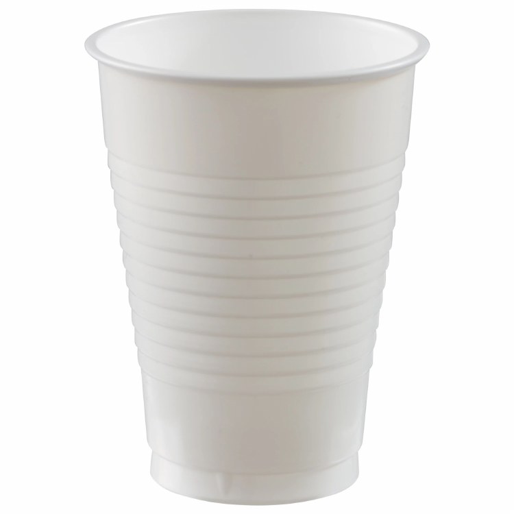 Frosty White 12oz Plastic Cups 20ct