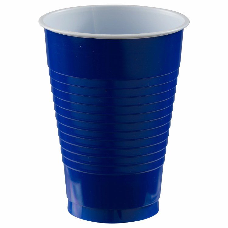 Bright Royal Blue 12oz Plastic Cups 20ct
