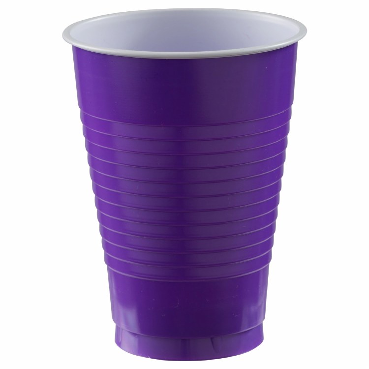 New Purple 12oz Plastic Cups