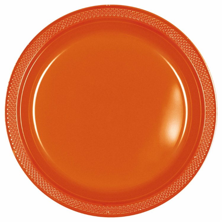 Orange Peel 7in Plastic Plates 20ct