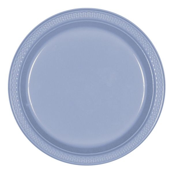 Pastel Blue 7in Plastic Plates 20ct