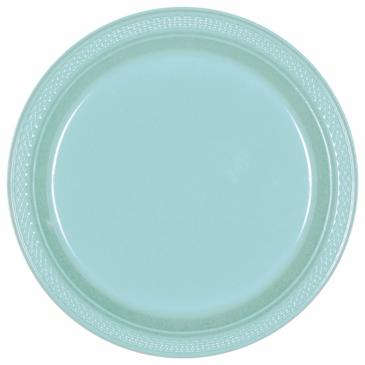 Robins Egg Blue 7in Plastic Plates 20ct
