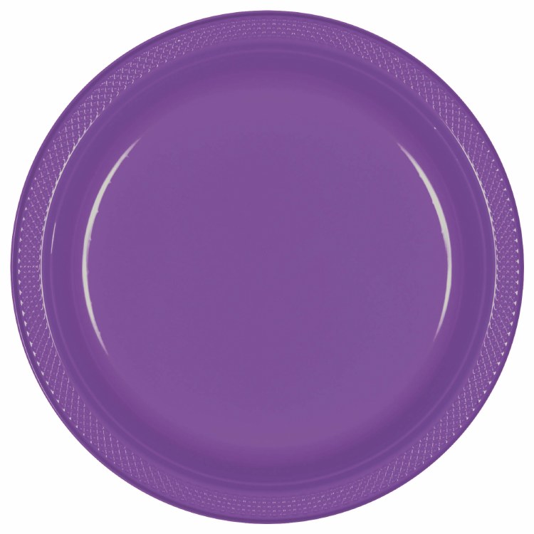 Purple 7in Pastic. Plates 20ct