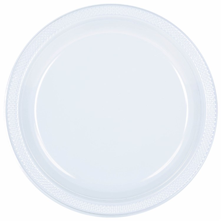 Clear Plates Plastic 7in 20ct