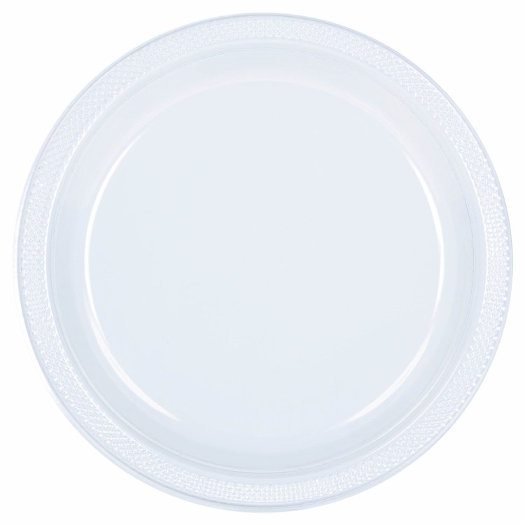 Clear Plates Plastic 10in 20ct