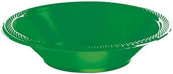 Festive Green 12oz Plastic Bowls 20ct
