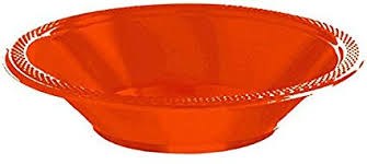 Orange Peel 12oz Plastic Bowls 20ct
