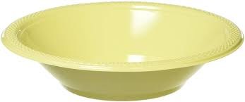 Lt Yellow 12oz Plastic Bowls 20ct