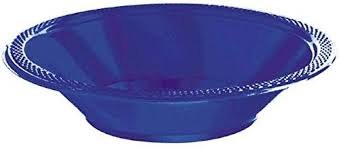 Navy Flag Blue 12oz Plastic Bowls 20ct