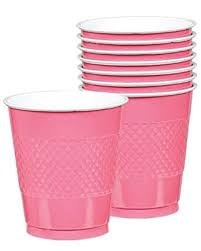 New Pink 12oz Plastic Cups 20ct