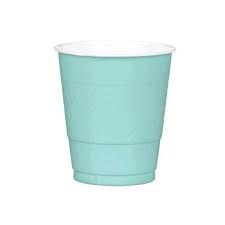 Robins Egg Blue 12oz Plastic Cups 20ct