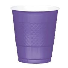 Purple 12oz Plastic Cups 20ct