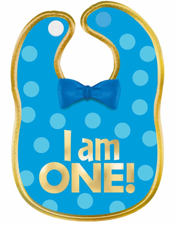 First Birthday Boy Baby Bib