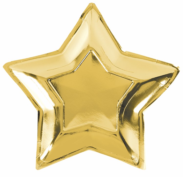 Star Shaped Plates G/S 10.5"