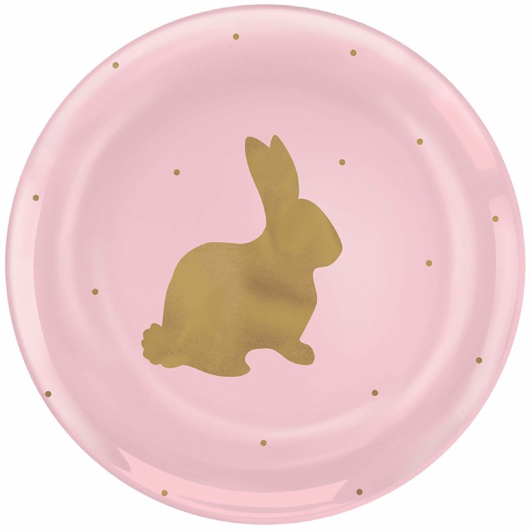 Bunny Plates Pl 20pk
