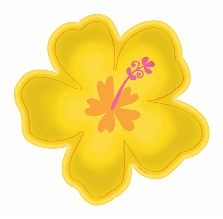 Hibiscus Shaped Plts 8pk