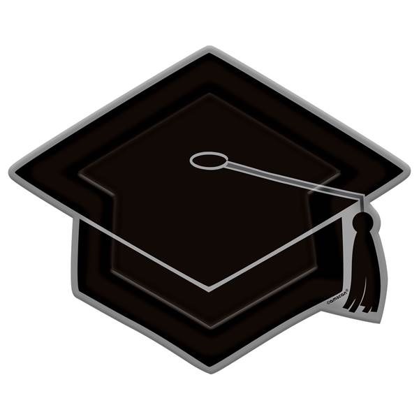 Grad Cap Shaped Plt 10.5in