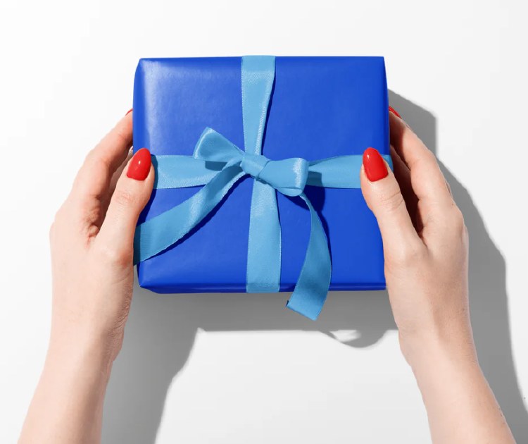 Gift Wrap Solid Royal Blue