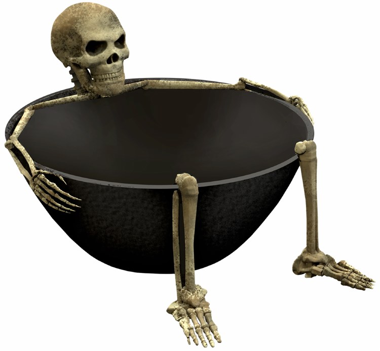 Boneyard Skeleton Bowl Plastic