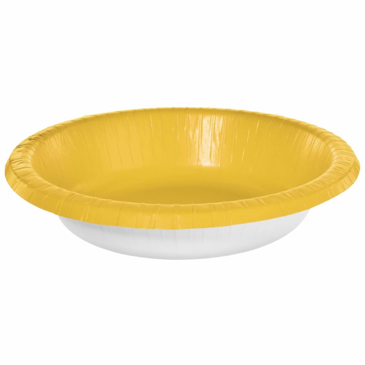 Yellow Sunshine Paper Bowls