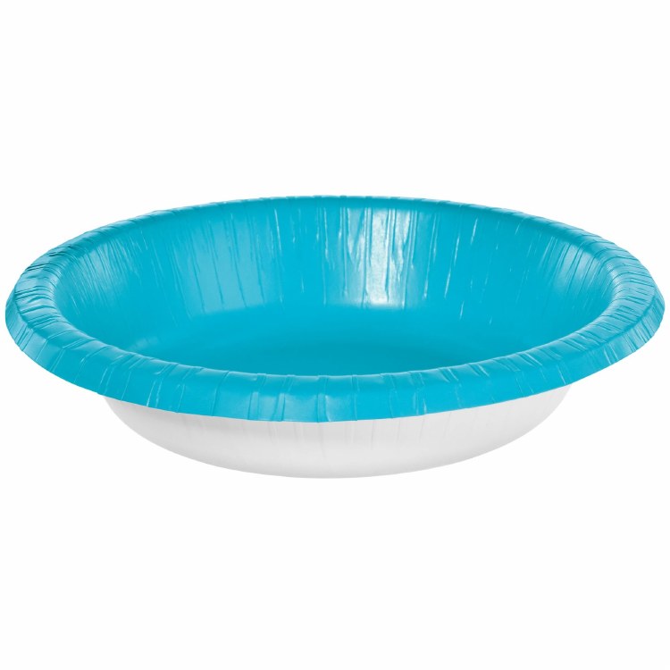 Terrific Teal 20oz Paper Bowls 20 Count