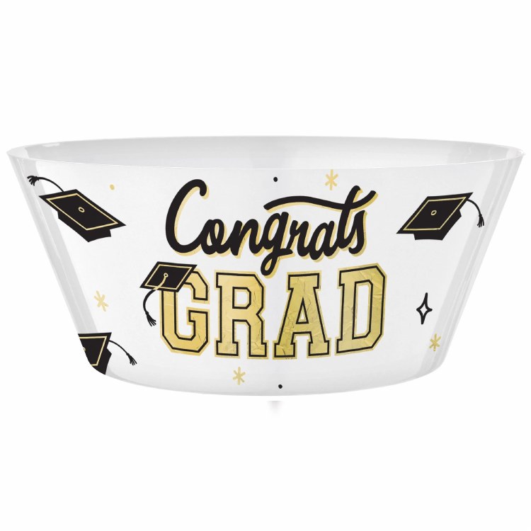 Congrats Grad Serving Bowl