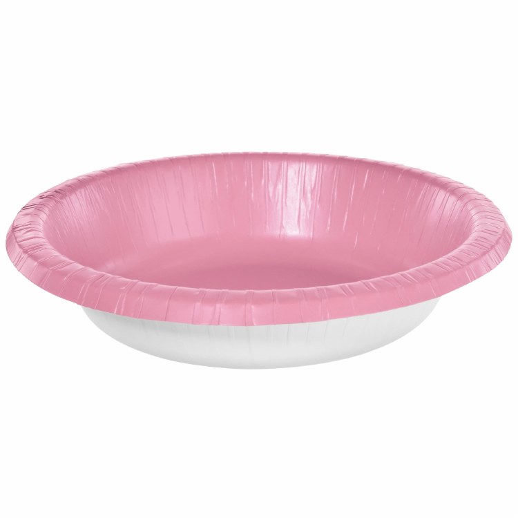 New Pink 12oz Plastic Bowls 20ct