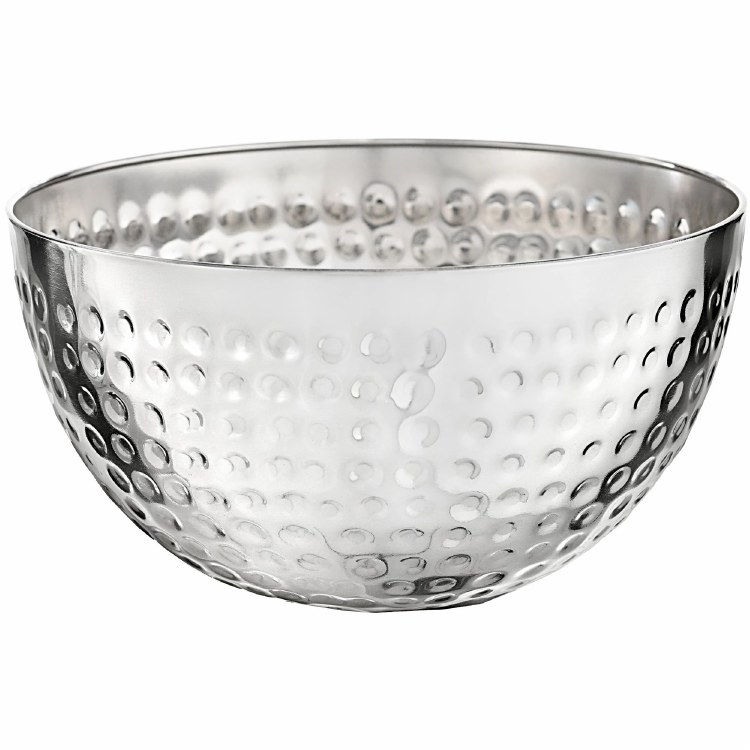 5.75" Hammered Bowl Stainless Steel Silver