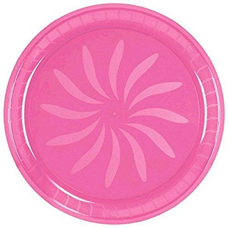 Platter 16" Round Hot Pink