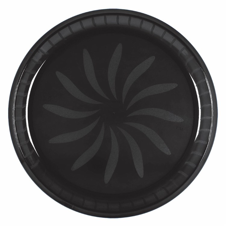 16" Round Black Platter