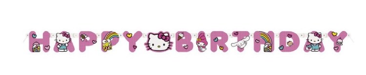 Hello Kitty Birthday Banner