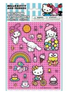 Hello Kitty Sticker Sheet 4ct