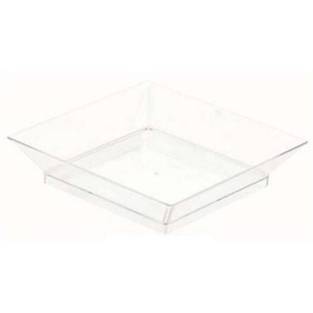 Plates Sq Appetizer Clear