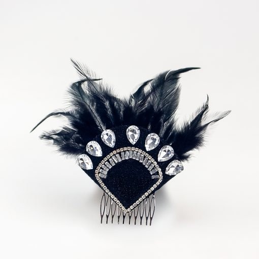Flapper Headpiece Black
