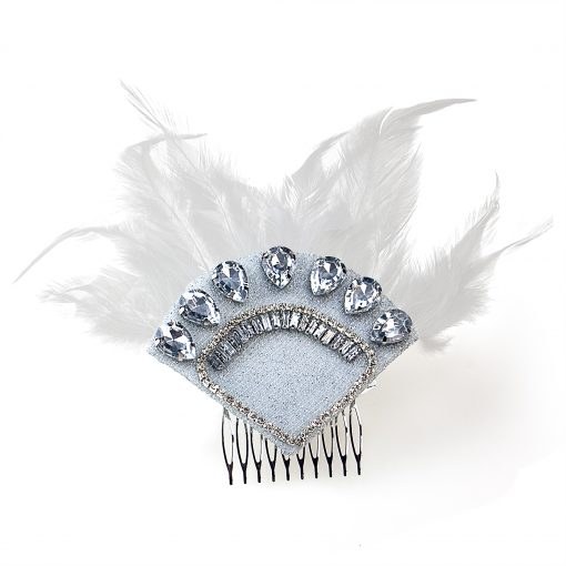 Flapper Headpeice Silver