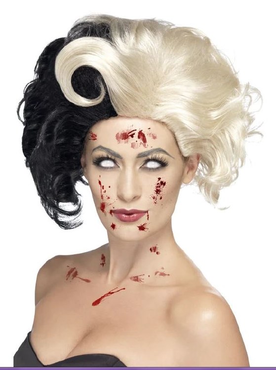 Deluxe Evil Madame 2 Tone Wig