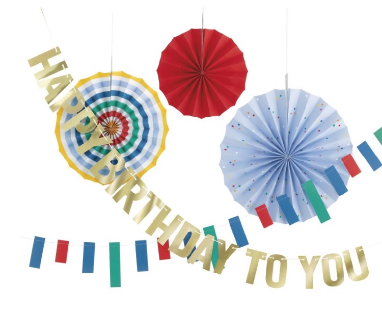 B-Day Fan &amp; Garland Kit