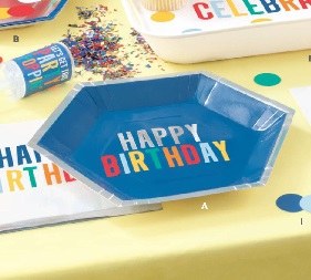 Hexagon HB 9" Plates