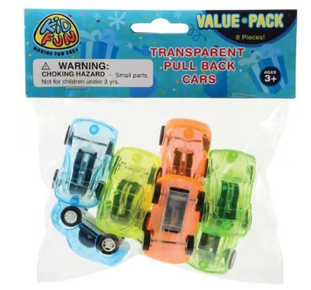 Pull Back Cars 8pk