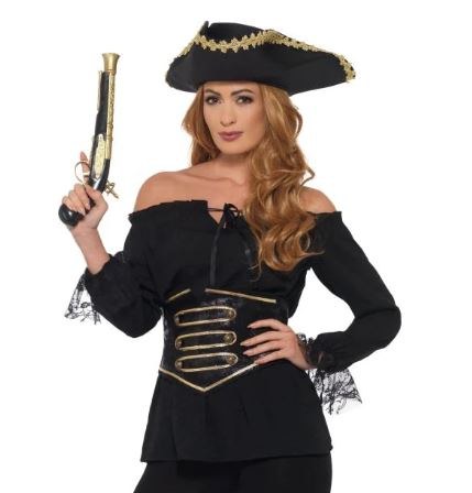 Deluxe Pirate Shirt Black S