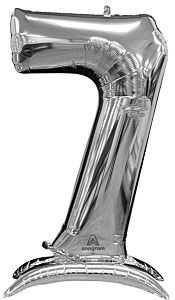 Mega Jumbo 54" Air-Filled Silver 7