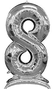 Mega Jumbo 54" Air-Filled Silver 8