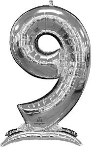 Mega Jumbo 54" Air-Filled Silver 9