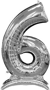 Mega Jumbo 54" Air-Filled Silver 6
